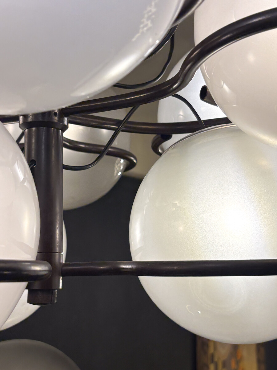 Chandelier Mod. 2042-9 by Gino Sarfatti for Arteluce, Italy, 1960s