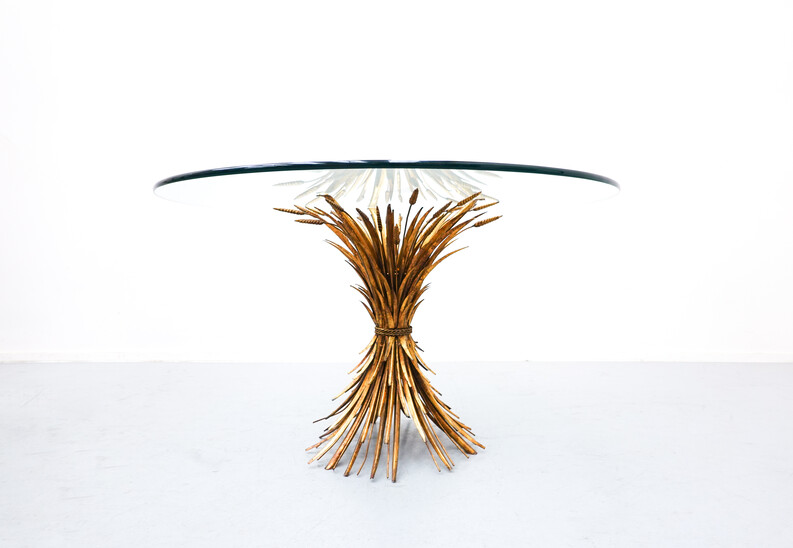 Chanel Sheaf of Wheat Gueridon Table, 1970s