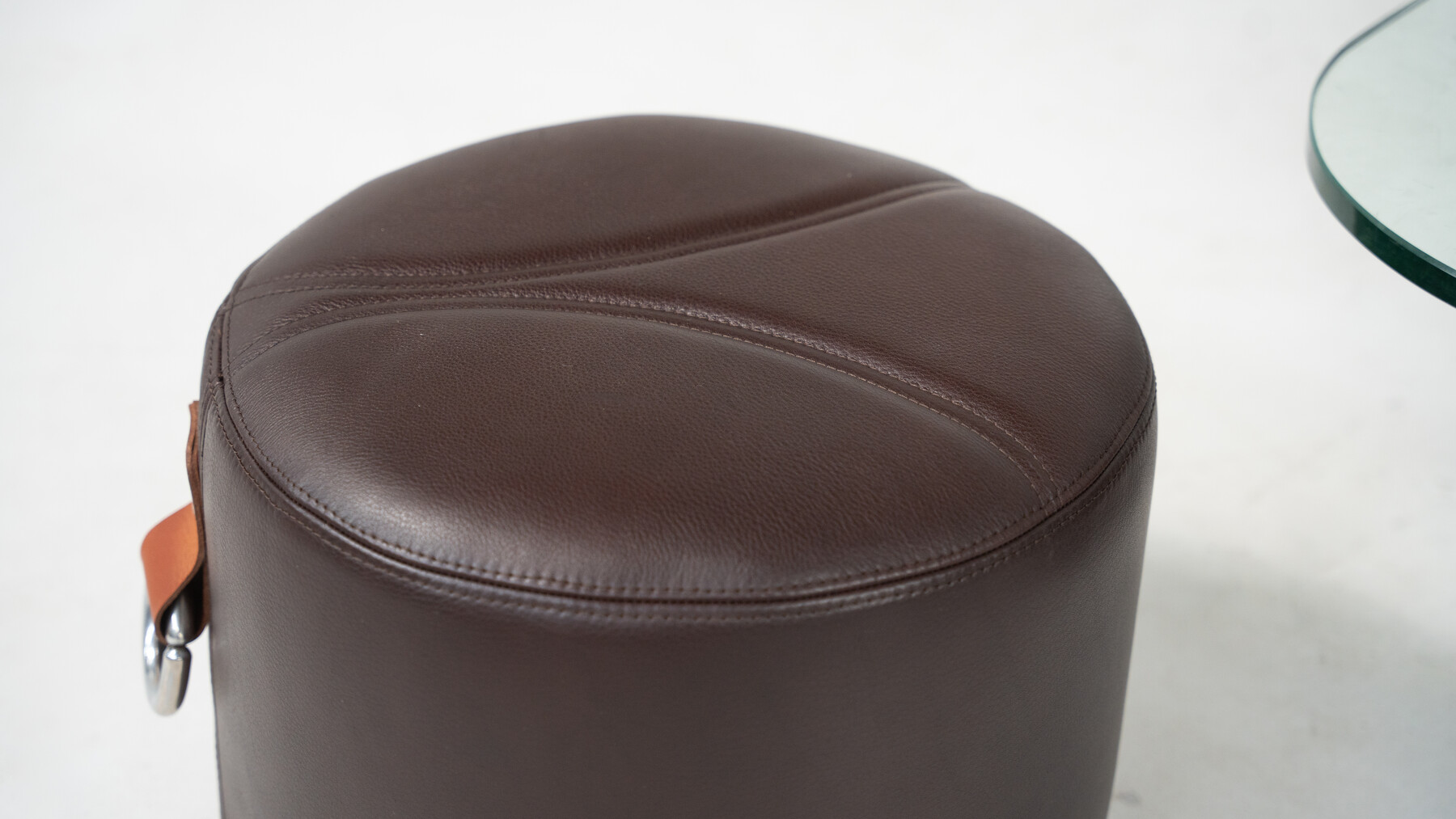 Coffee Table and 4 Stools by Guido Faleschini, Leather, 1970s