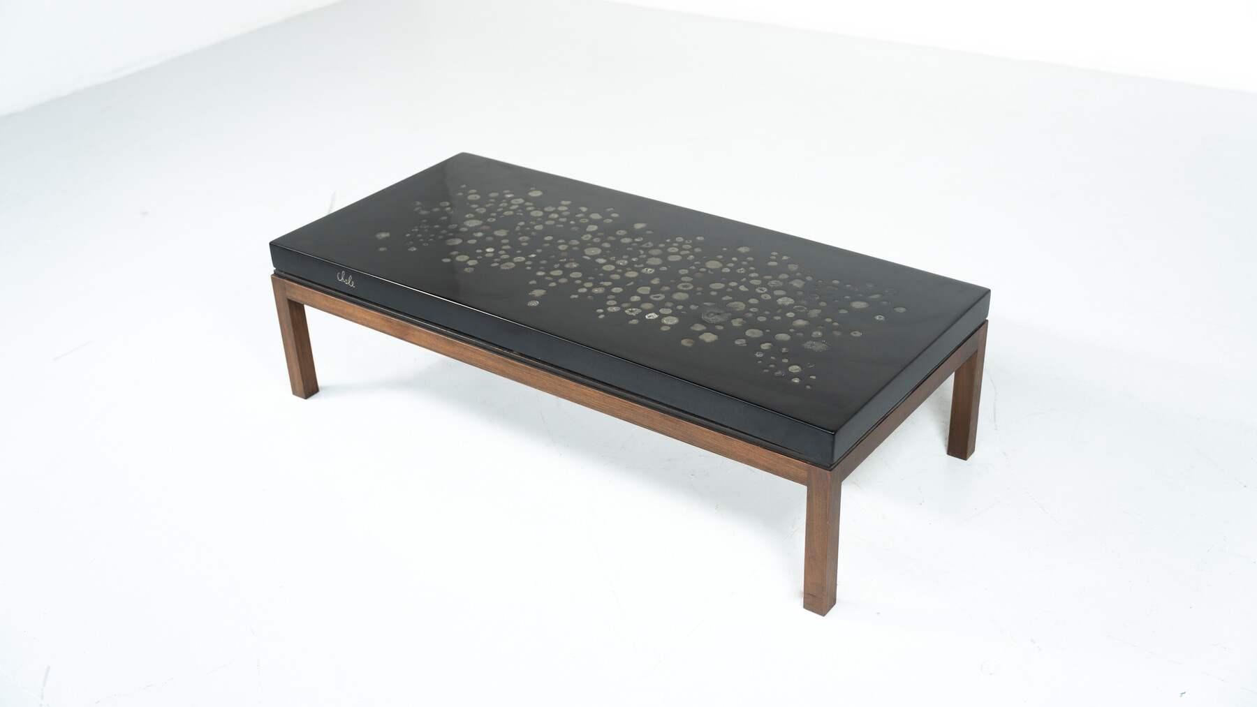 Coffee Table by Ado Chale, Resin and Marcassite, Belgium, 1960s