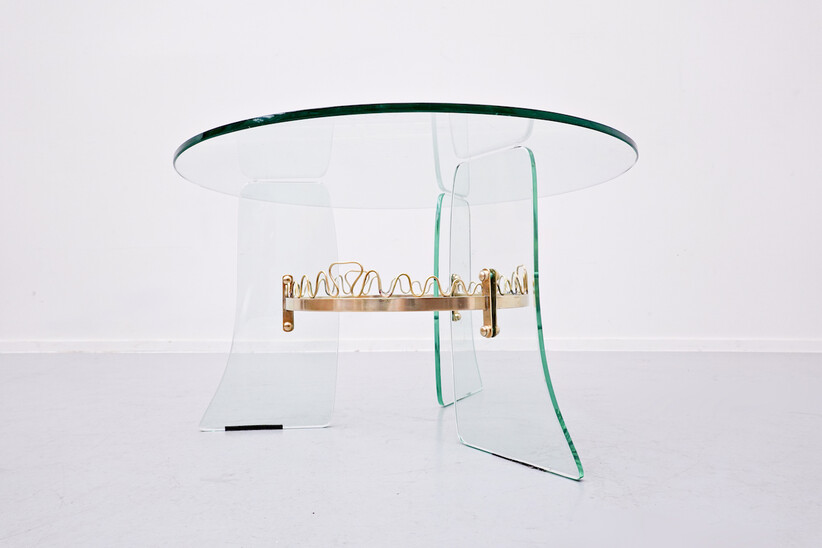 Coffee Table, Fontana Arte Style, 1950s