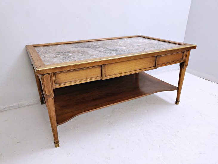 Coffee Table in Birch, Louis XVI Style, Circa 1940