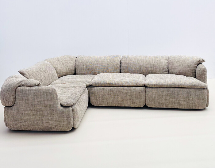 Confidential Sectional Sofa by Alberto Rosselli for Saporiti, Italy,1970s