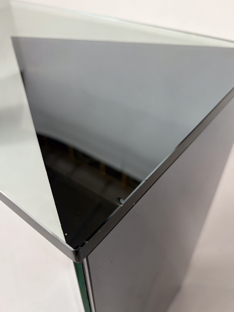 Console by Guiseppe Raimondi for Cristal Art, Mirrored Glass, Italy, 1970s