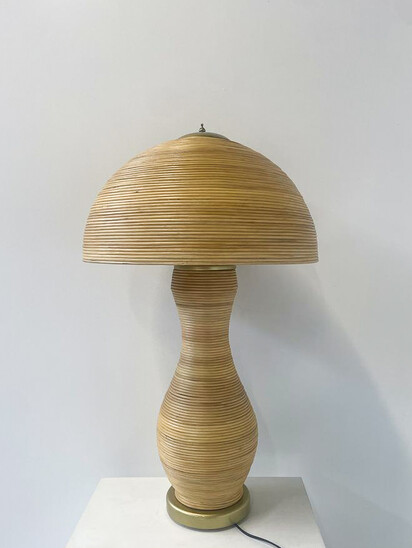 Contemporary Bamboo Table Lamp