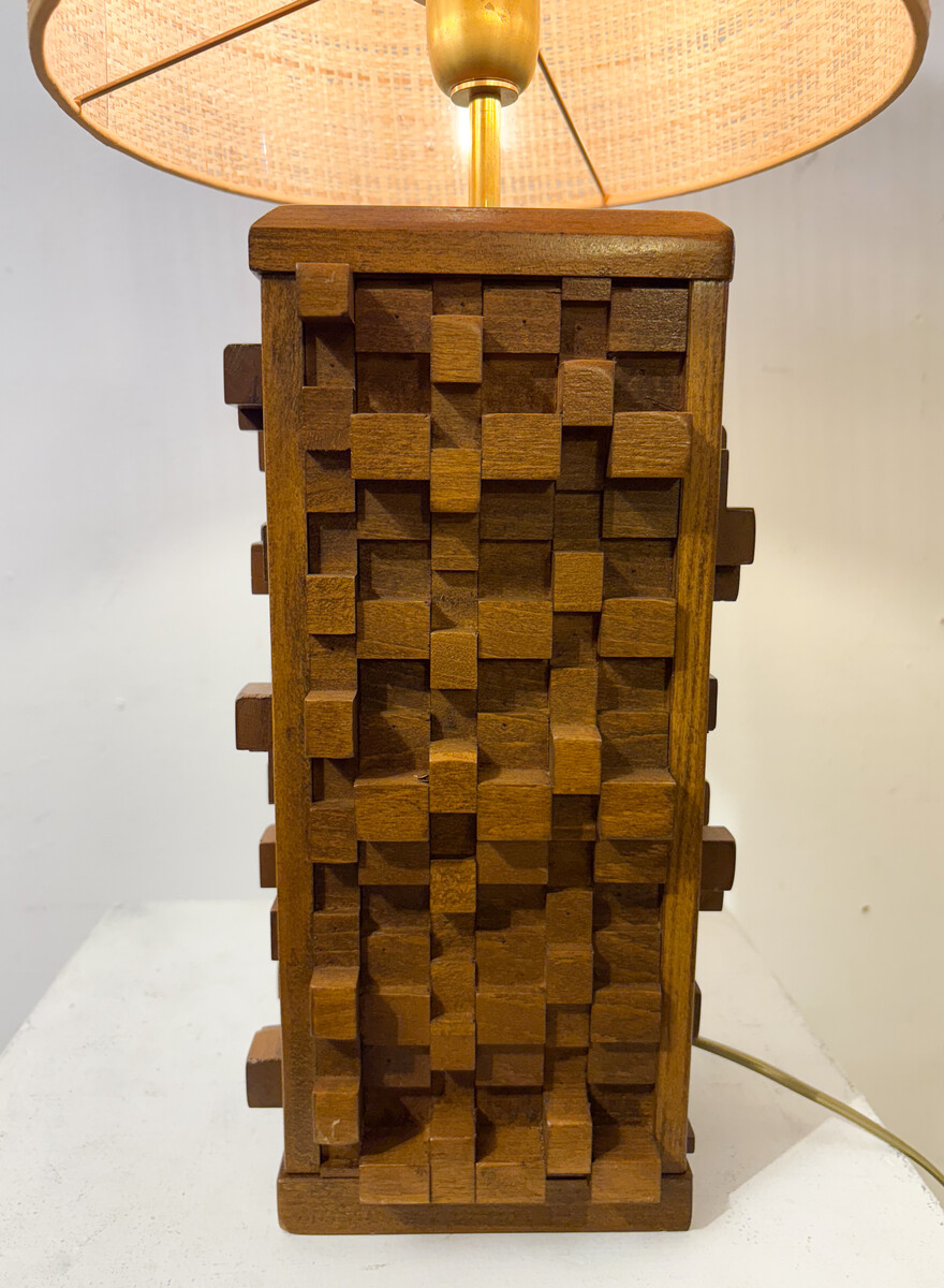 Contemporary Brutalist Table Lamp, Italy