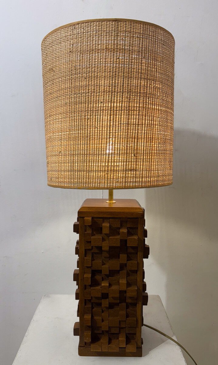 Contemporary Brutalist Table Lamp, Italy