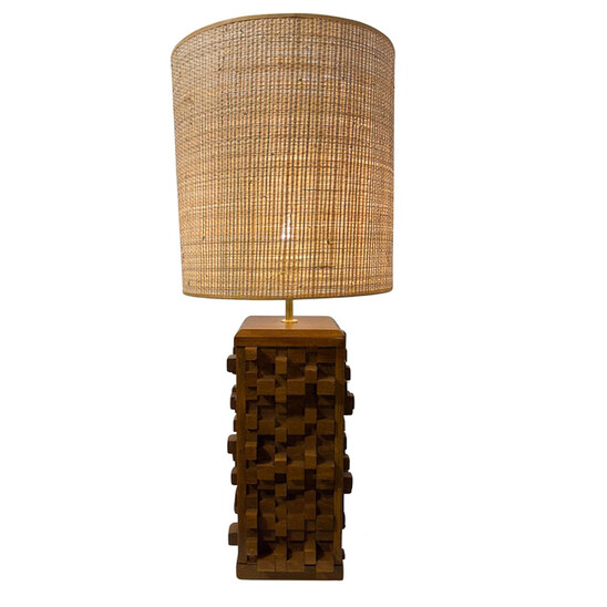 Contemporary Brutalist Table Lamp, Italy