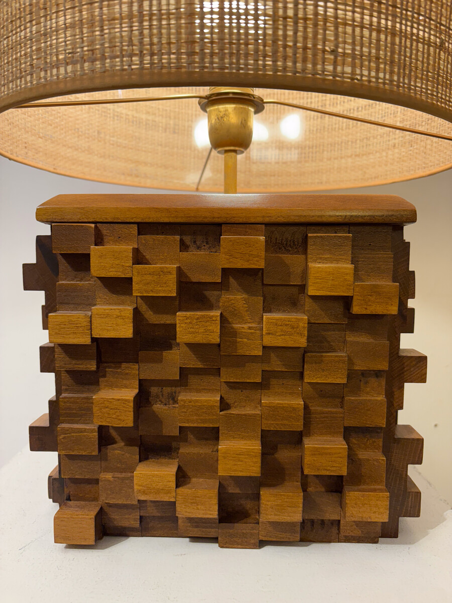 Contemporary Brutalist Table Lamp, Italy