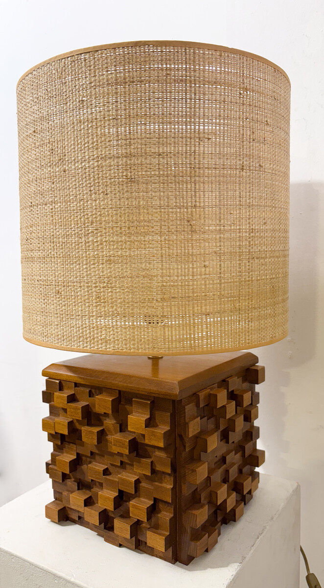 Contemporary Brutalist Table Lamp, Italy