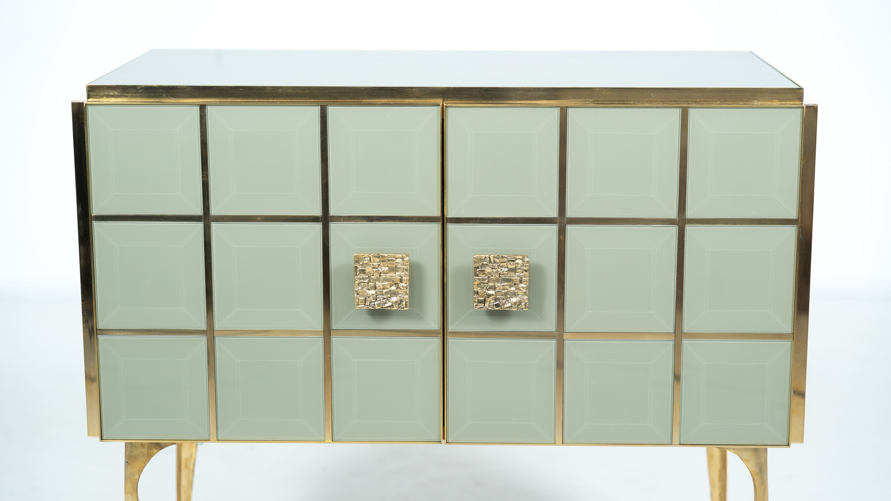 Contemporary Chest, Wood and Glass