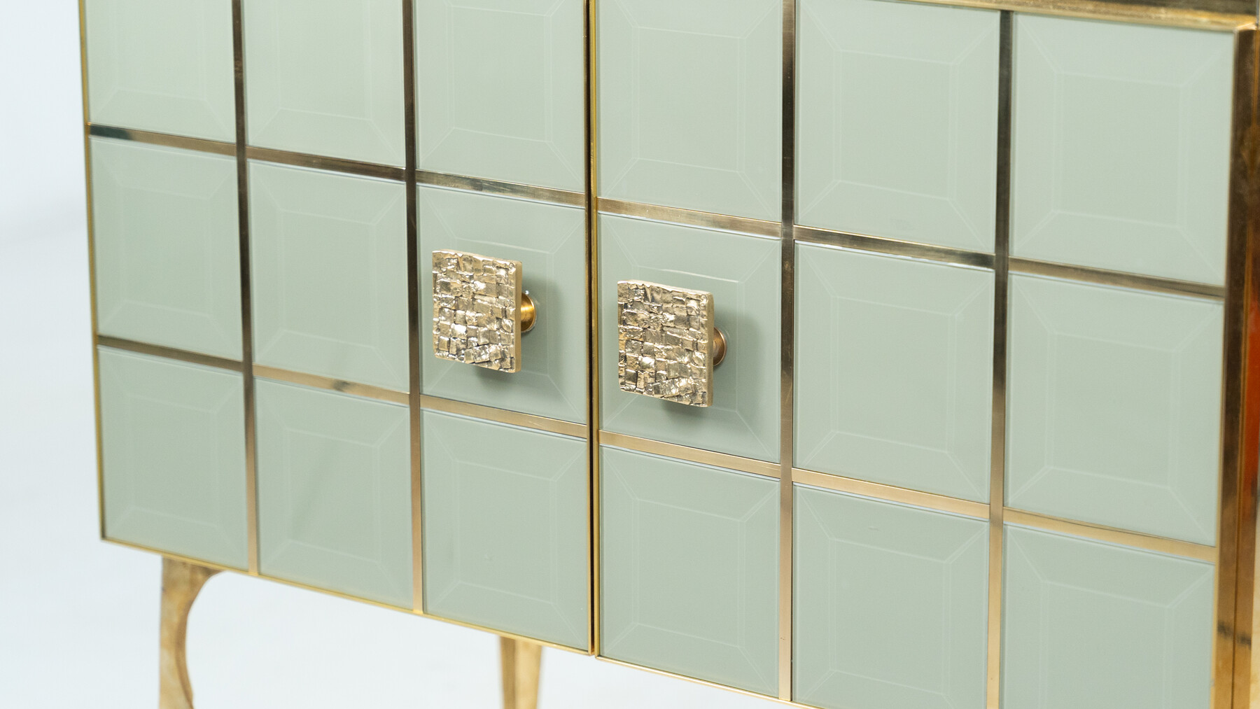 Contemporary Chest, Wood and Glass
