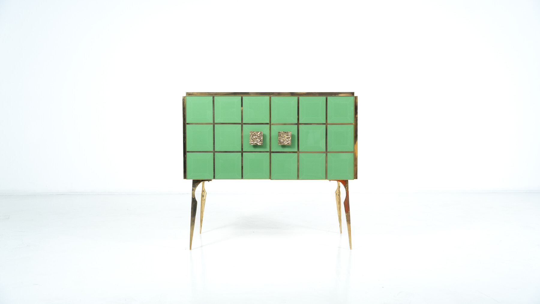 Contemporary Chest, Wood and Glass