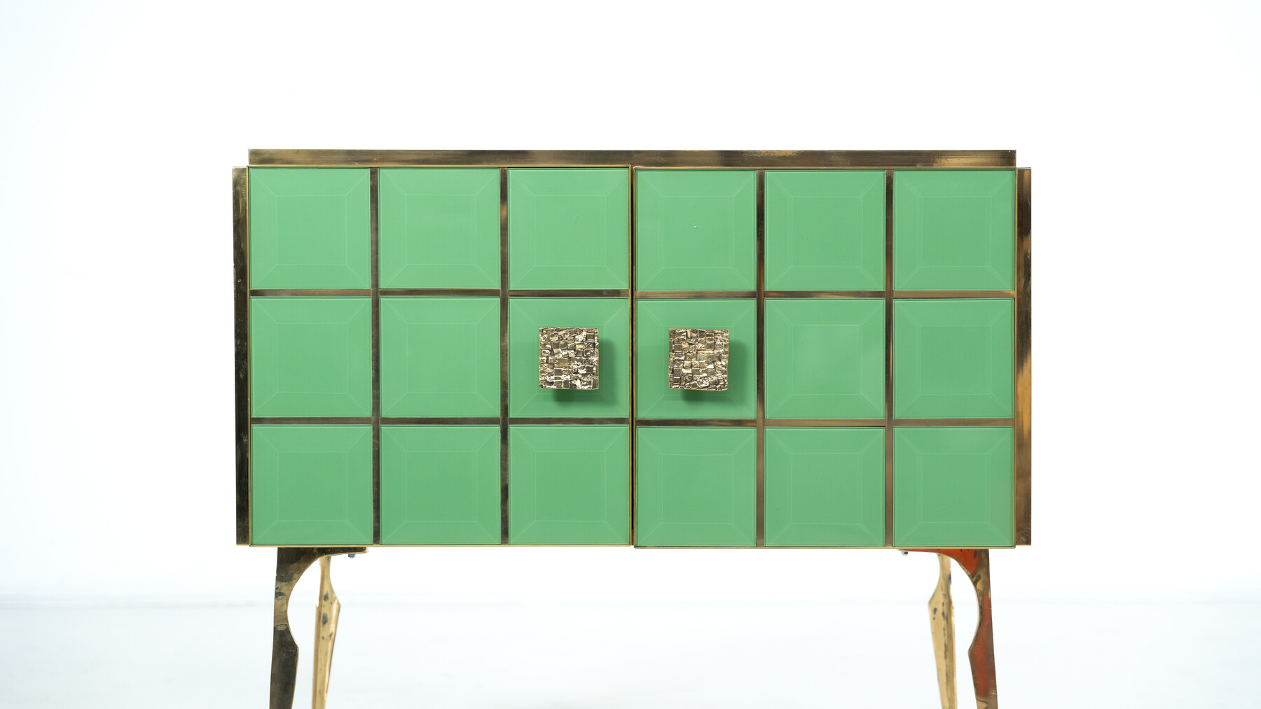 Contemporary Chest, Wood and Glass