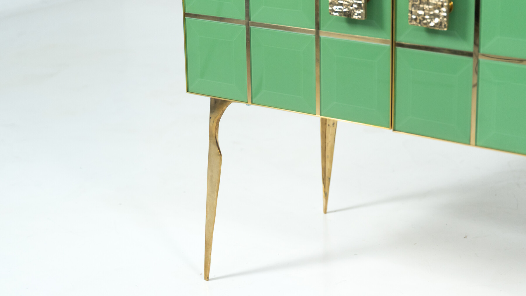 Contemporary Chest, Wood and Glass