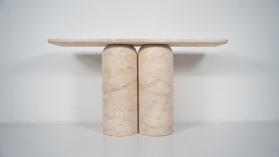 Contemporary Console, Travertine, Italy