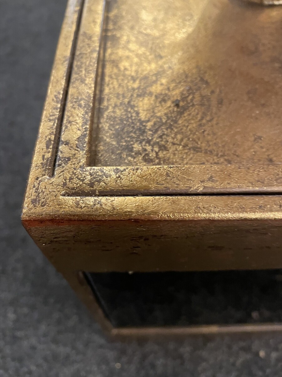 Contemporary Gilded Palm Floor Lamp, Gold Finish