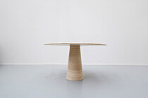 Contemporary Italian Travertine Dining Table
