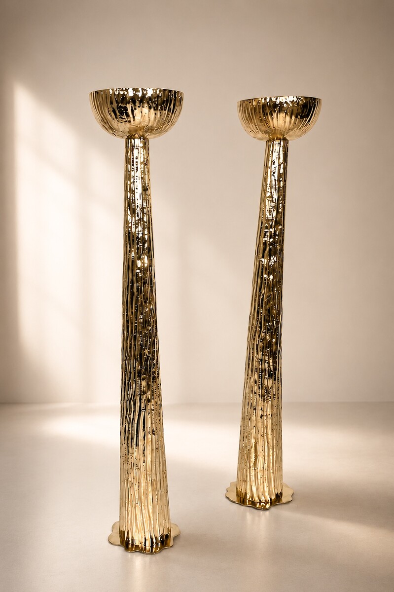 Contemporary Large  Brass Floor lamp, Italy - Sold individually
