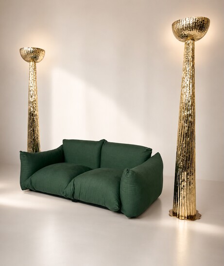 Contemporary Large  Brass Floor lamp, Italy - Sold individually