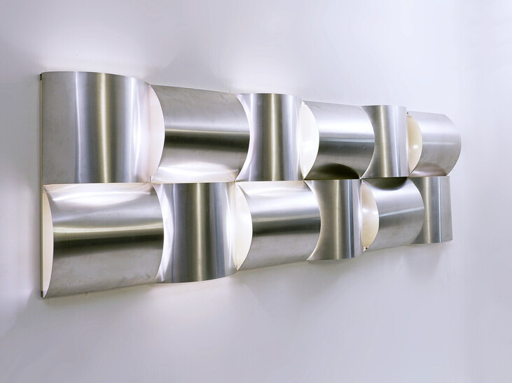 Contemporary Modular Aluminium Wall Light Panel, Belgium ( 3 panels)