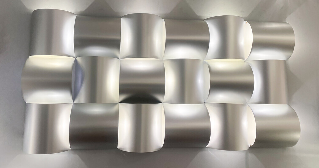 Contemporary Modular Aluminium Wall Light Panel, Belgium