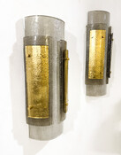 Contemporary Murano Wall Lights, Smoked Glass, Italy