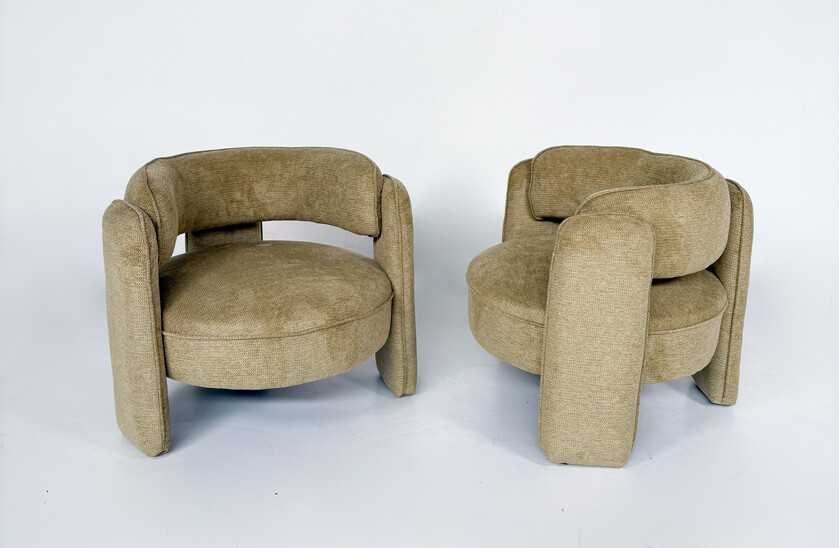 Contemporary Pair of Armchairs, Italy