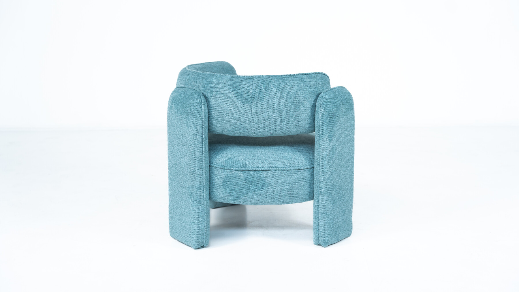 Contemporary Pair of Bleu Armchairs, Italy 