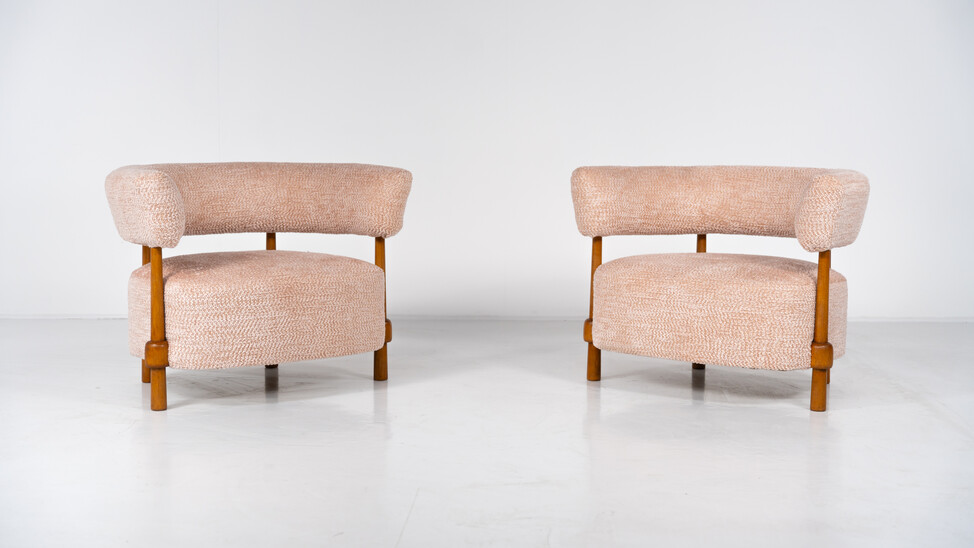 Contemporary Pair of Italian Armchairs