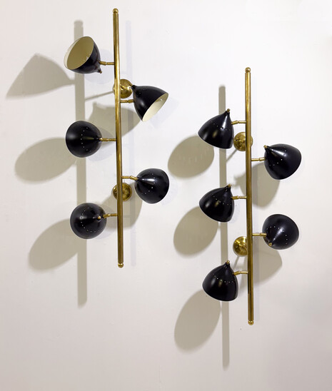 Contemporary Pair of Wall Lights in the style of Stilnovo 