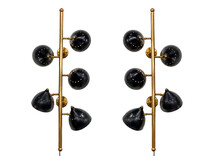  Contemporary Pair of Wall Lights in the style of Stilnovo