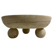 Contemporary Travertine Bowl, Italy