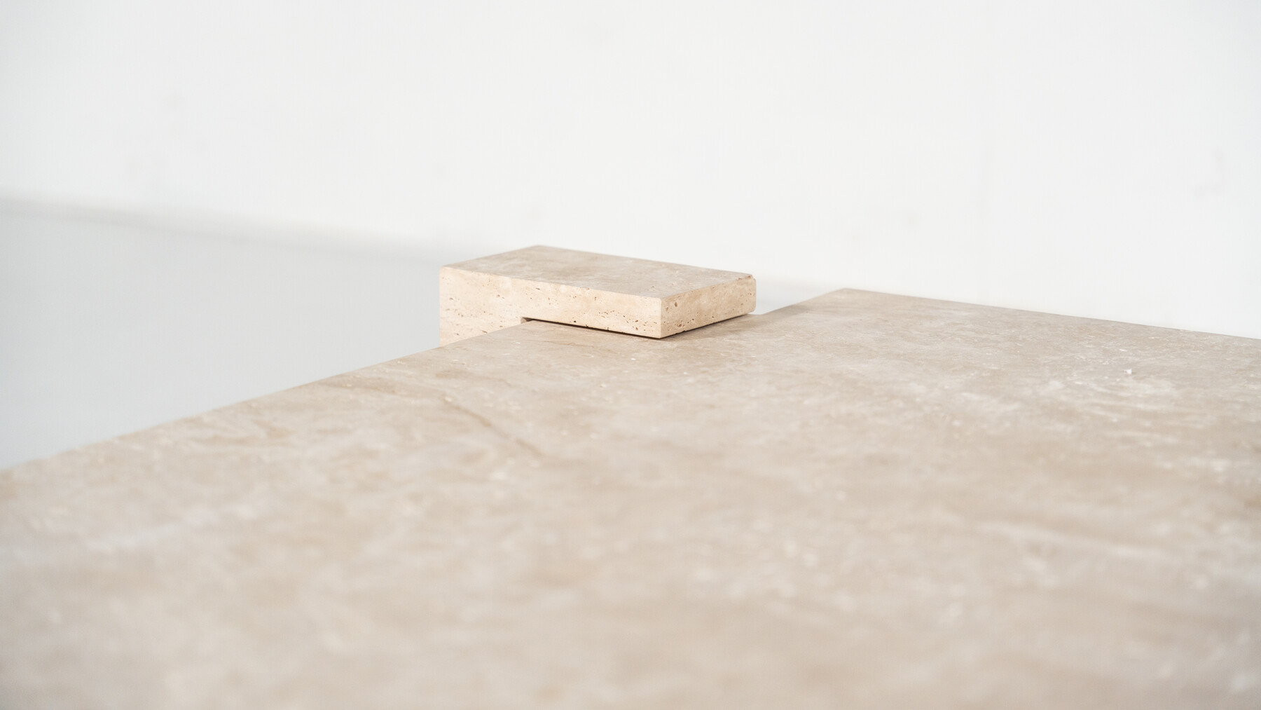 Contemporary Travertine Coffee Table, Italy