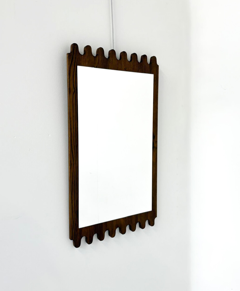 Contemporary Wooden Mirror, Italy - 2 Available 