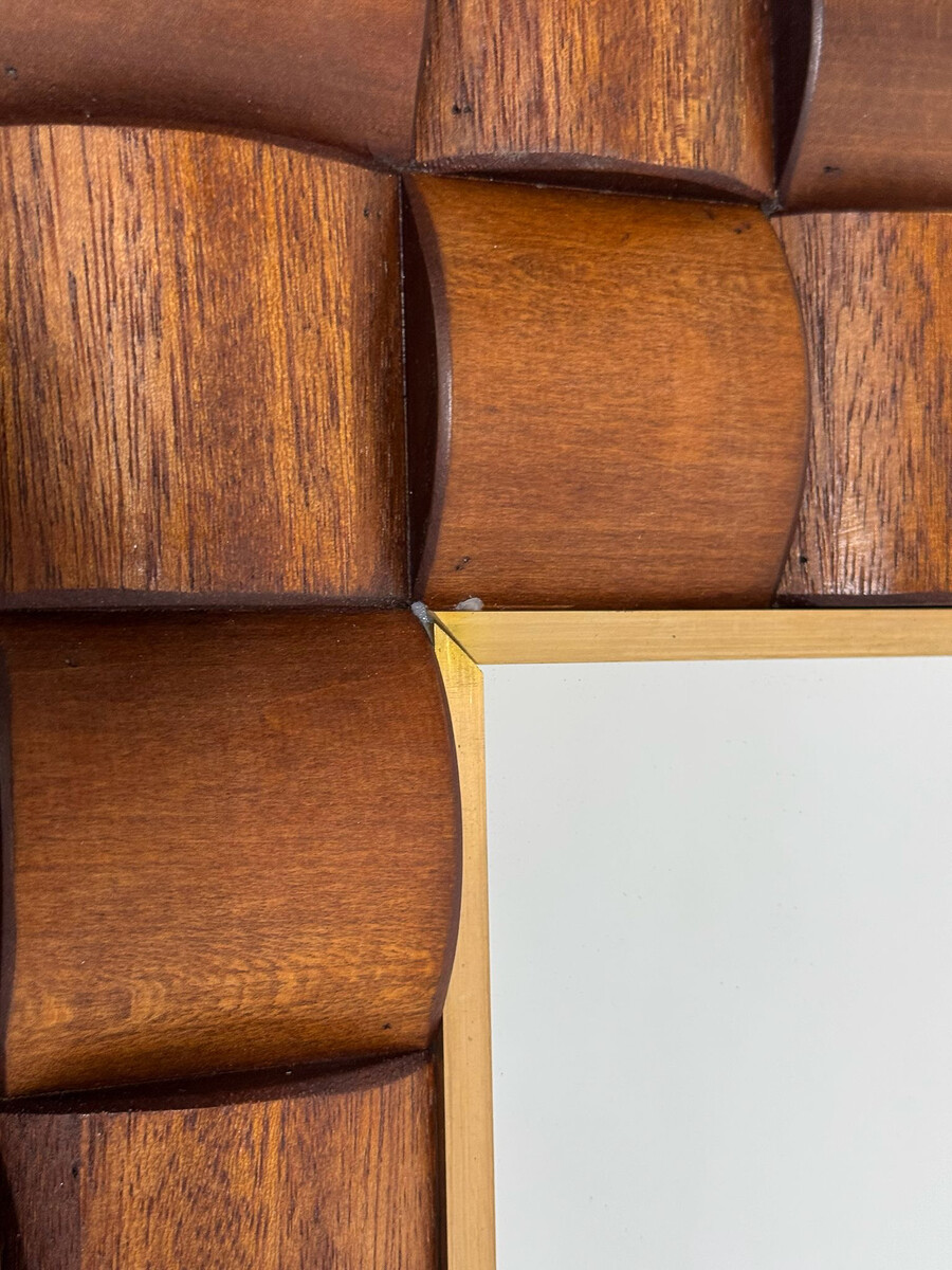 Contemporary Wooden Mirror, Italy