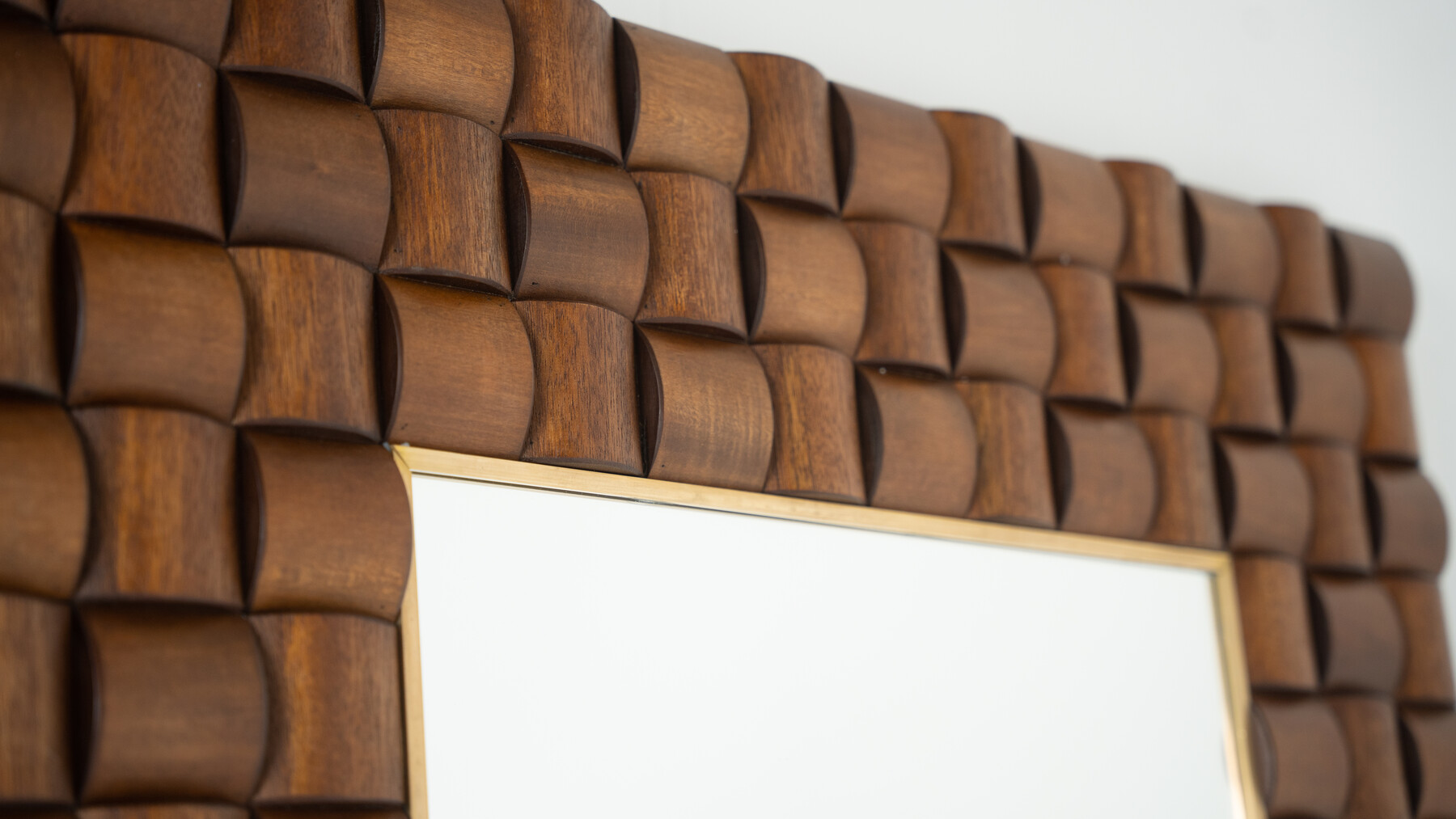 Contemporary Wooden Mirror, Italy