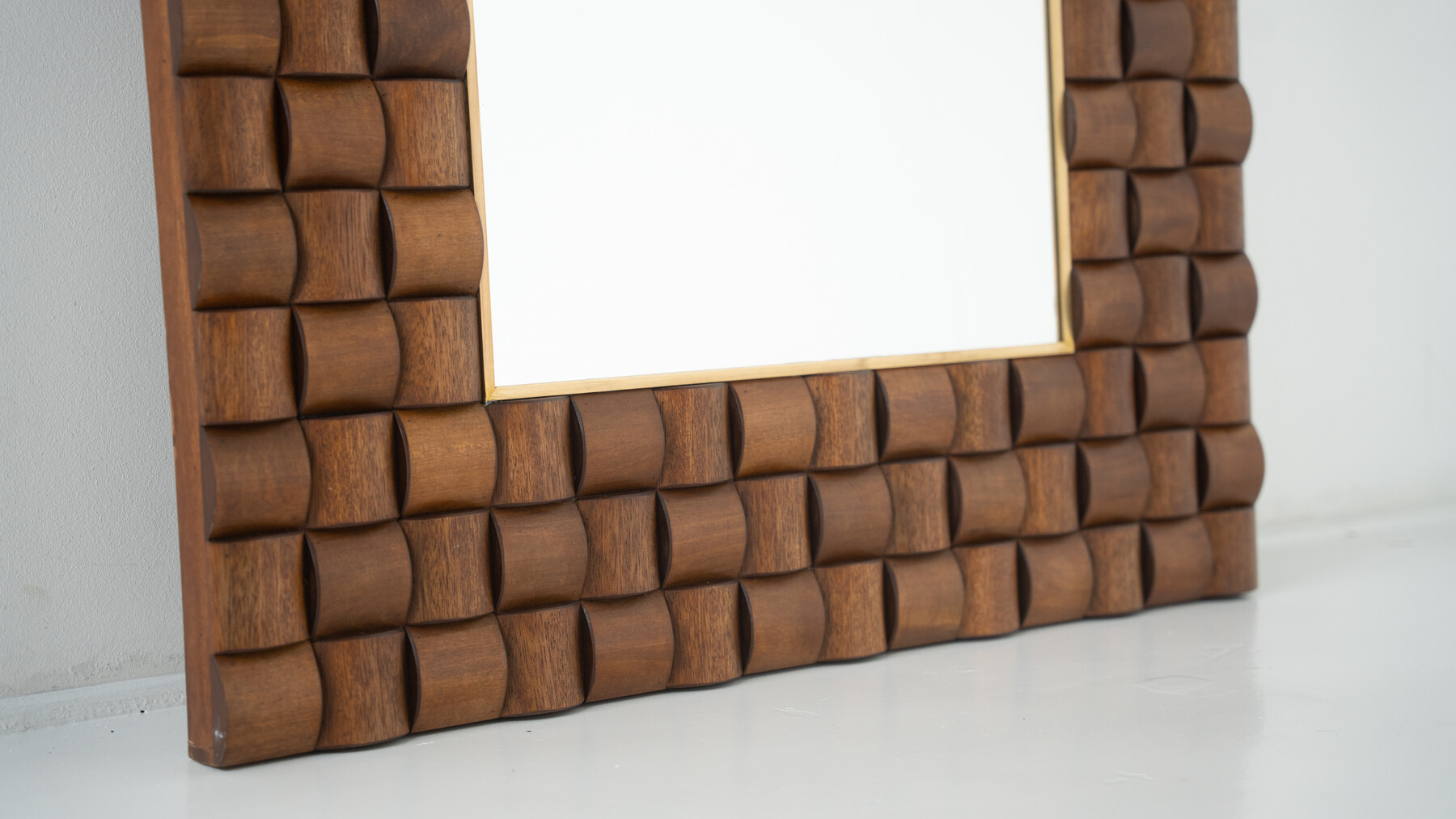 Contemporary Wooden Mirror, Italy