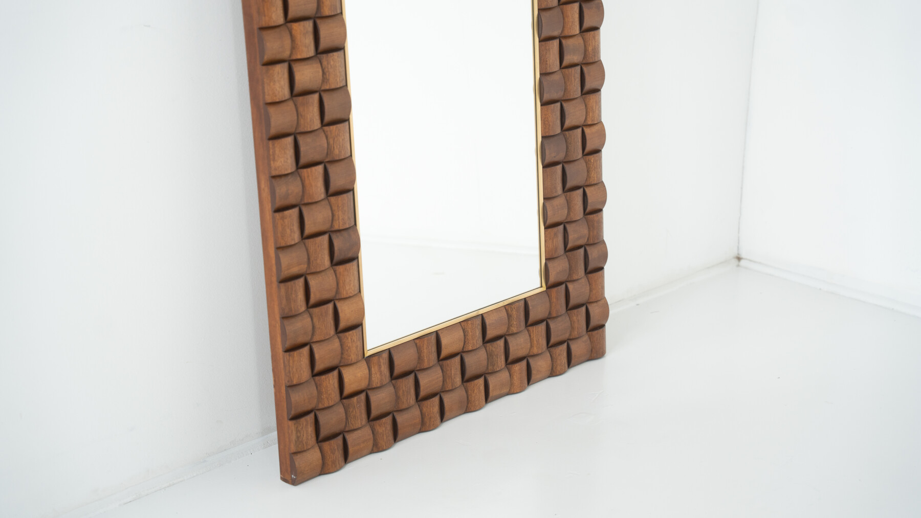Contemporary Wooden Mirror, Italy