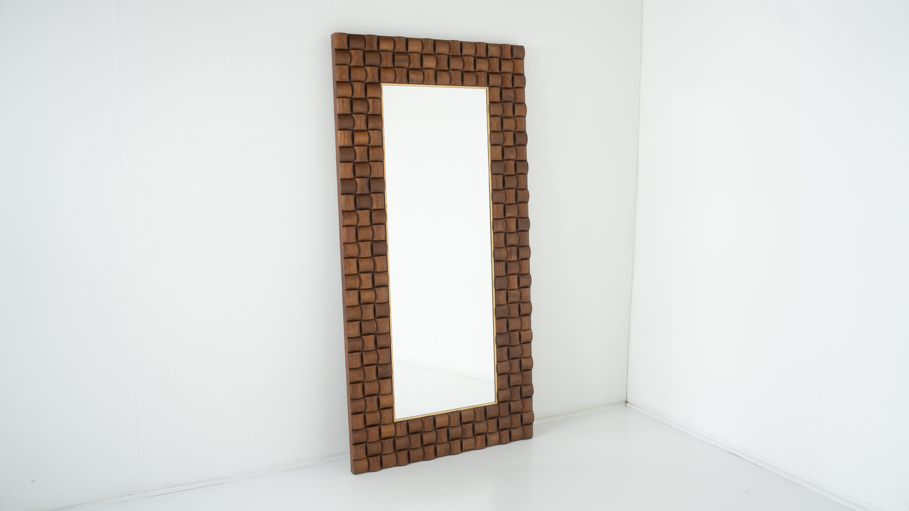 Contemporary Wooden Mirror, Italy