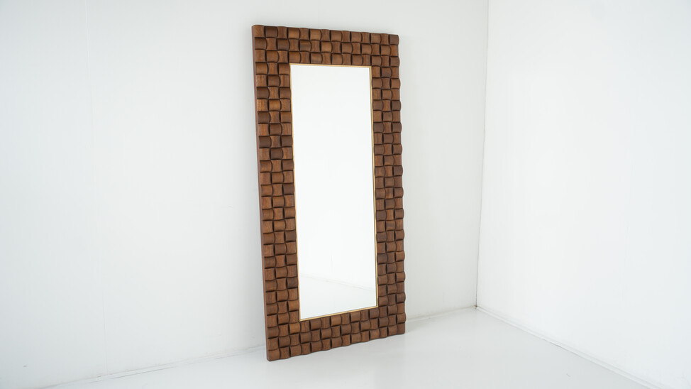 Contemporary Wooden Mirror, Italy