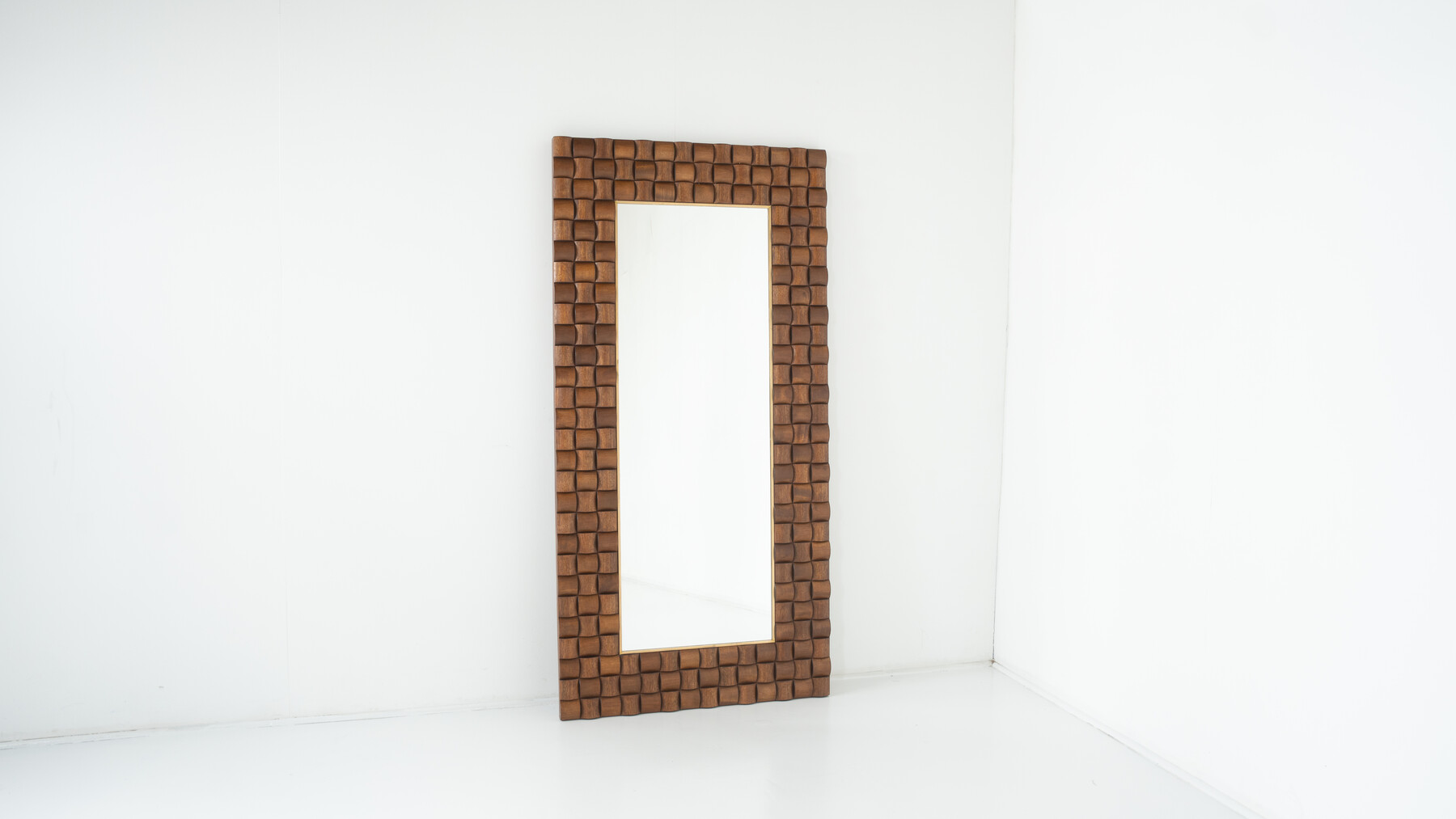 Contemporary Wooden Mirror, Italy
