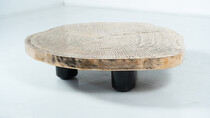 Contempory Tree Trunk Coffee Table, Bronze