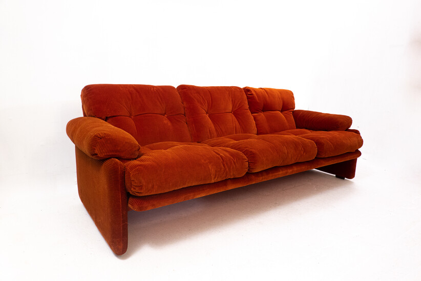 Coronado Three-Seat Sofa by Tobia Scarpa for B&B Italia, 1960s