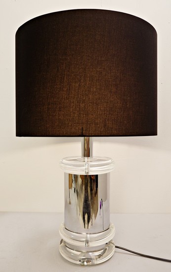 Cylindrical Table Lamp By Felice Antonio Botta For Firenze Italy