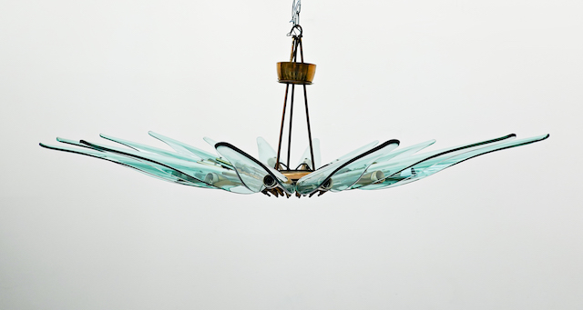 Dahlia Chandelier Mod. 1563A by Max Ingrand for Fontana Arte