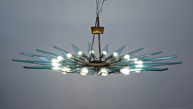 Dahlia Chandelier Mod. 1563A by Max Ingrand for Fontana Arte