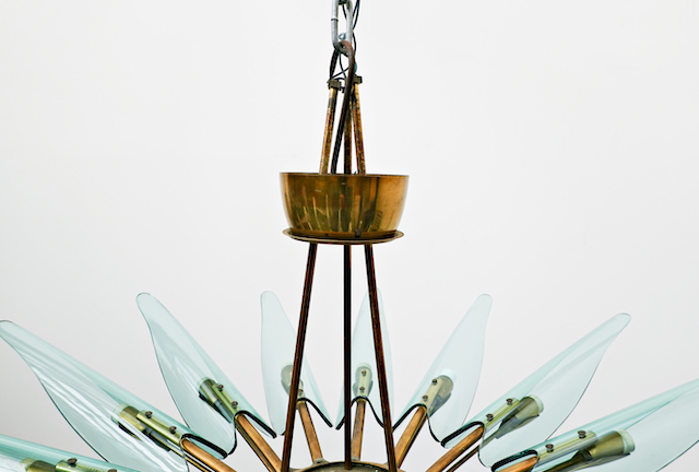 Dahlia Chandelier Mod. 1563A by Max Ingrand for Fontana Arte