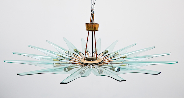 Dahlia Chandelier Mod. 1563A by Max Ingrand for Fontana Arte
