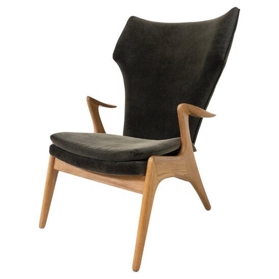 Danish Wing Chair by Kurt Østervig, 1950s